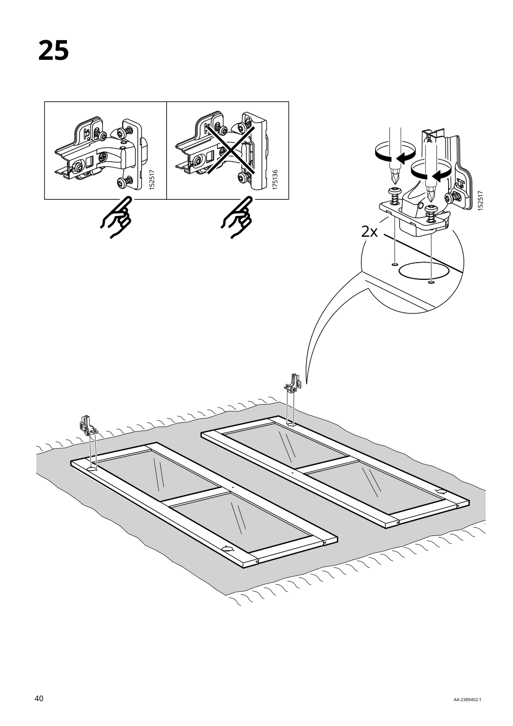 Assembly instructions for IKEA Havsta glass door cabinet gray beige | Page 40 - IKEA HAVSTA glass-door cabinet 405.292.59