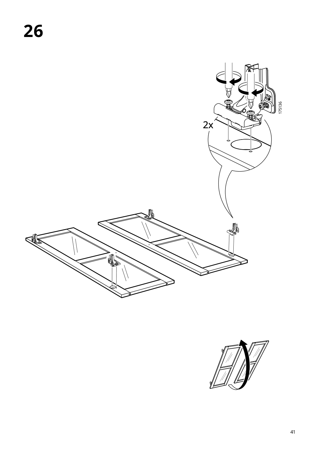 Assembly instructions for IKEA Havsta glass door cabinet gray beige | Page 41 - IKEA HAVSTA glass-door cabinet 405.292.59