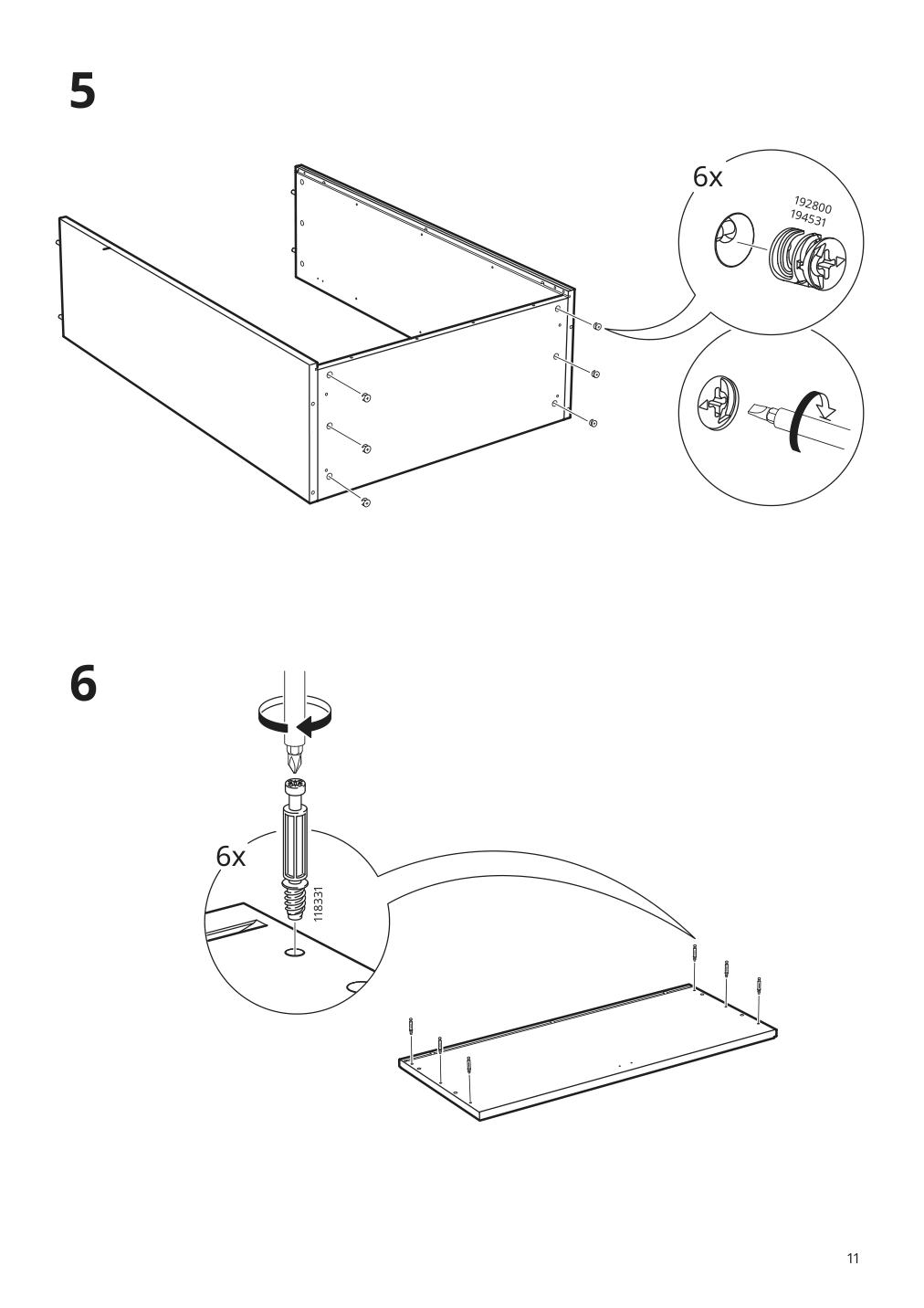 Assembly instructions for IKEA Havsta glass door cabinet gray | Page 11 - IKEA HAVSTA TV storage combination/glass doors 193.861.96