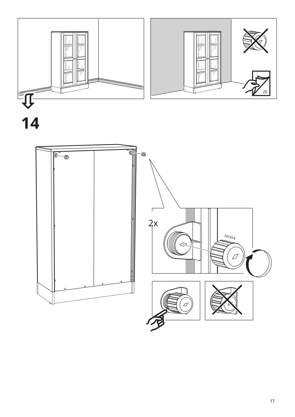 Assembly instructions for IKEA Havsta glass door cabinet gray | Page 17 - IKEA HAVSTA glass-door cabinet with base 292.751.07