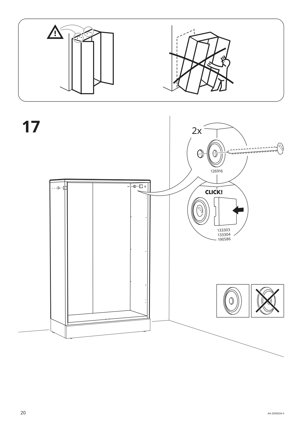 Assembly instructions for IKEA Havsta glass door cabinet gray | Page 20 - IKEA HAVSTA glass-door cabinet with base 292.751.07