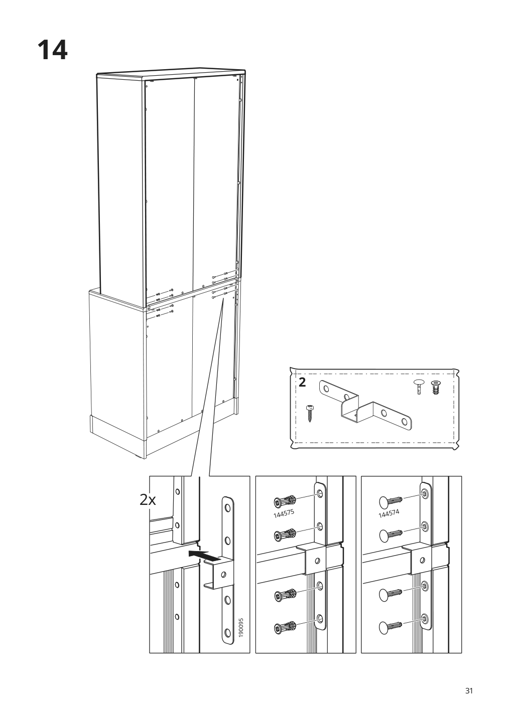 Assembly instructions for IKEA Havsta glass door cabinet gray | Page 31 - IKEA HAVSTA storage combination w/glass doors 492.659.23