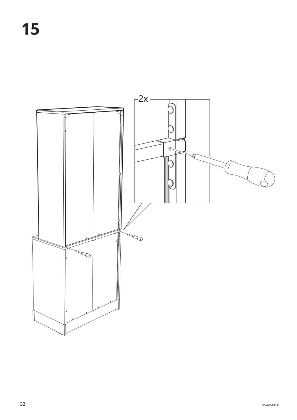 Assembly instructions for IKEA Havsta glass door cabinet gray | Page 32 - IKEA HAVSTA glass-door cabinet with base 292.751.07