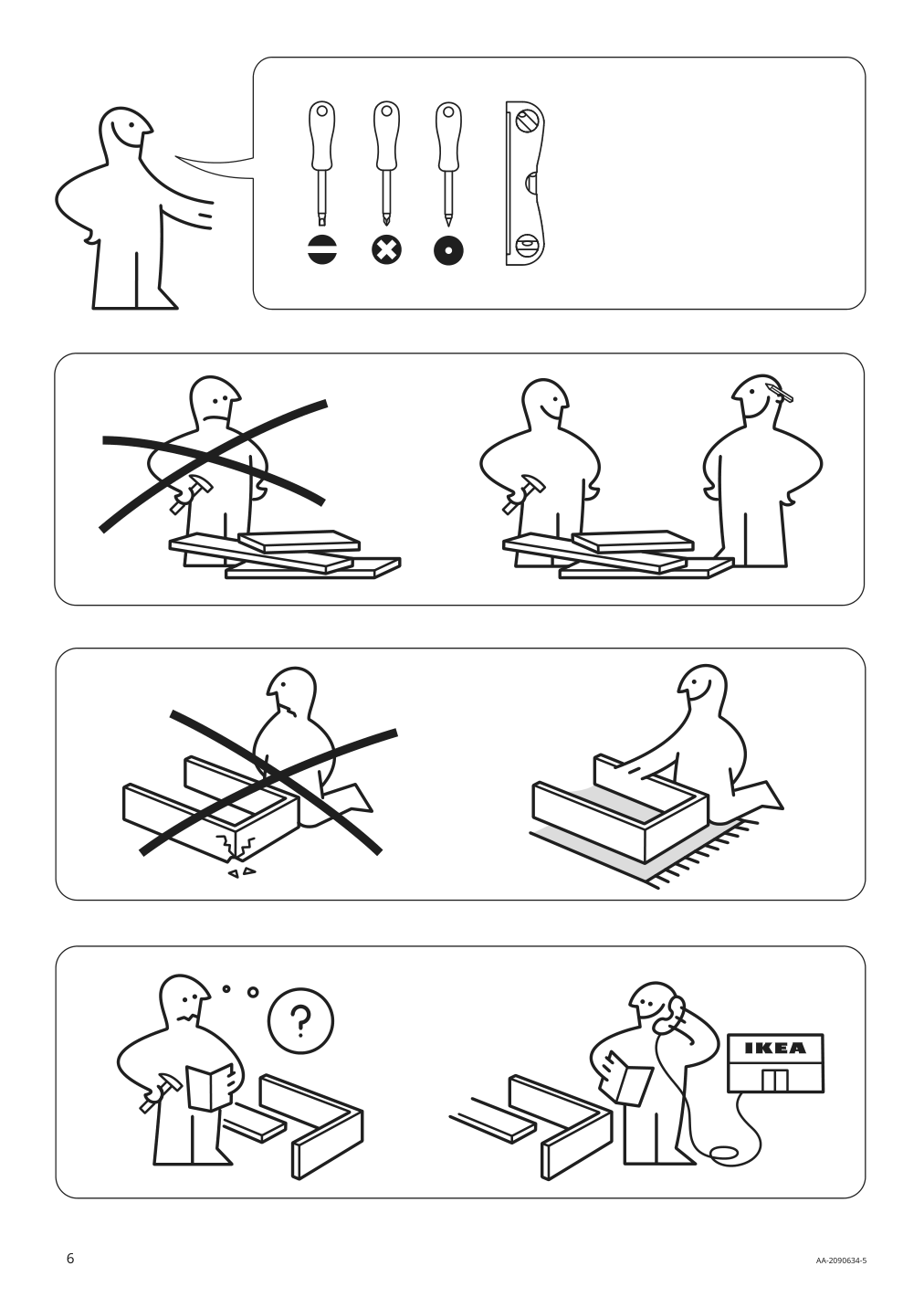 Assembly instructions for IKEA Havsta glass door cabinet gray | Page 6 - IKEA HAVSTA TV storage combination/glass doors 193.861.96