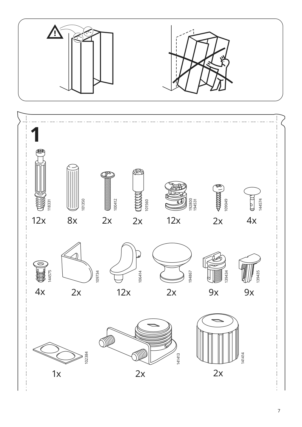 Assembly instructions for IKEA Havsta glass door cabinet gray | Page 7 - IKEA HAVSTA TV storage combination/glass doors 193.861.96