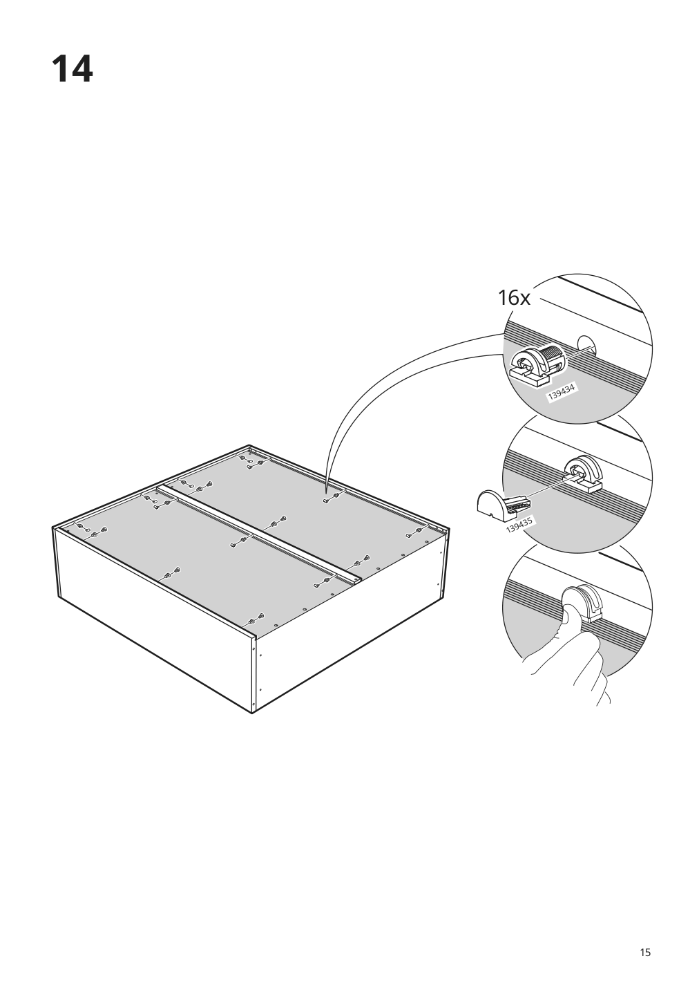 Assembly instructions for IKEA Havsta glass door cabinet gray | Page 15 - IKEA HAVSTA storage with sliding glass doors 192.659.05