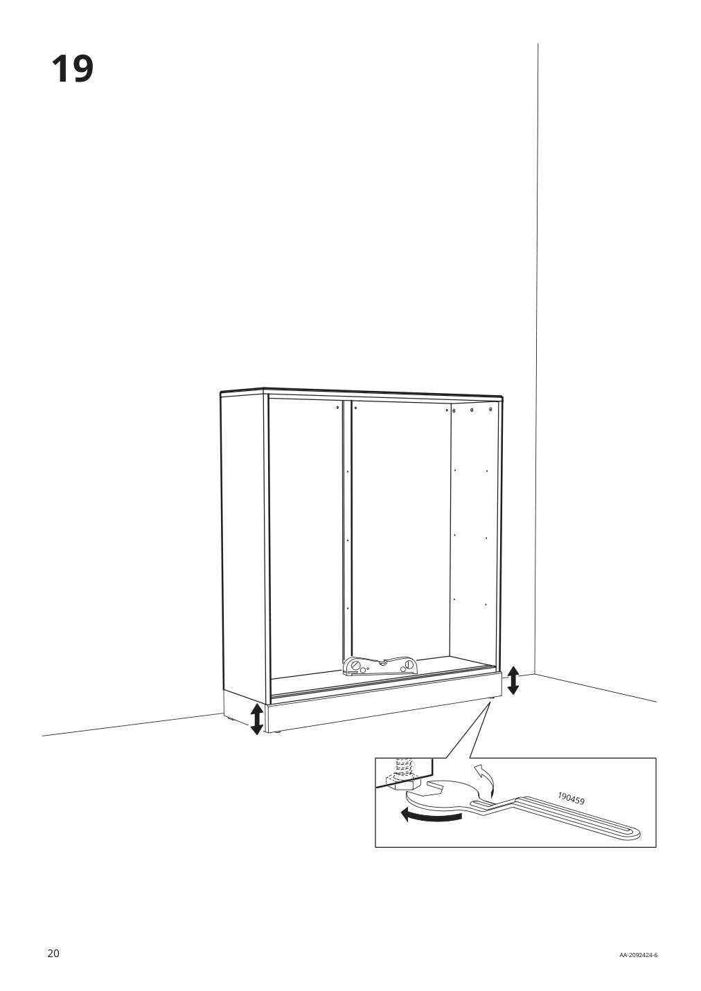 Assembly instructions for IKEA Havsta glass door cabinet gray | Page 20 - IKEA HAVSTA storage with sliding glass doors 892.752.32