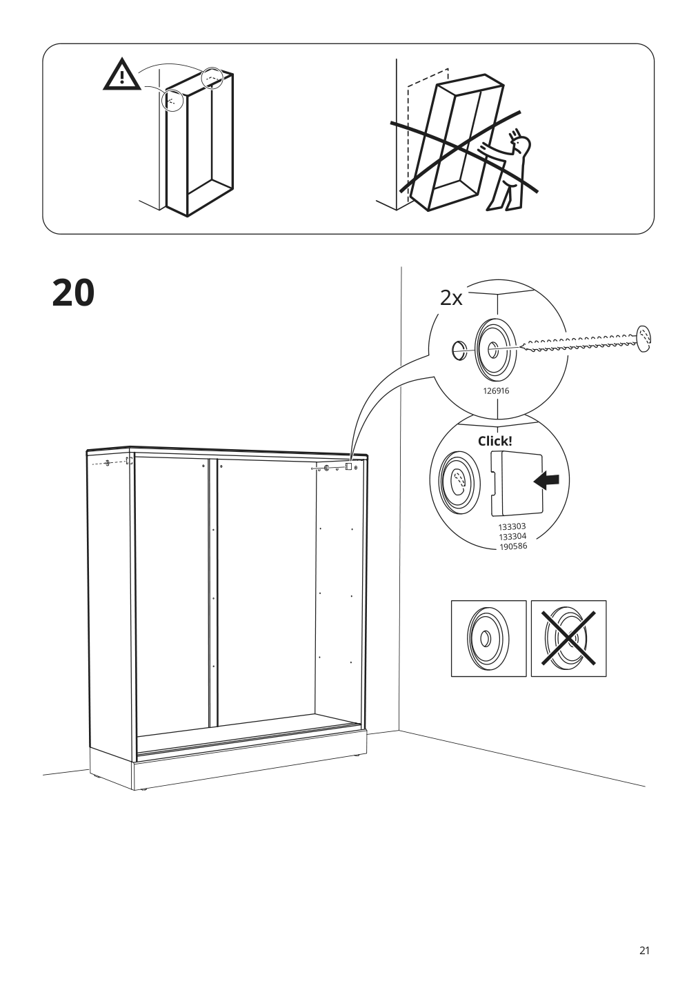 Assembly instructions for IKEA Havsta glass door cabinet gray | Page 21 - IKEA HAVSTA storage with sliding glass doors 192.659.05