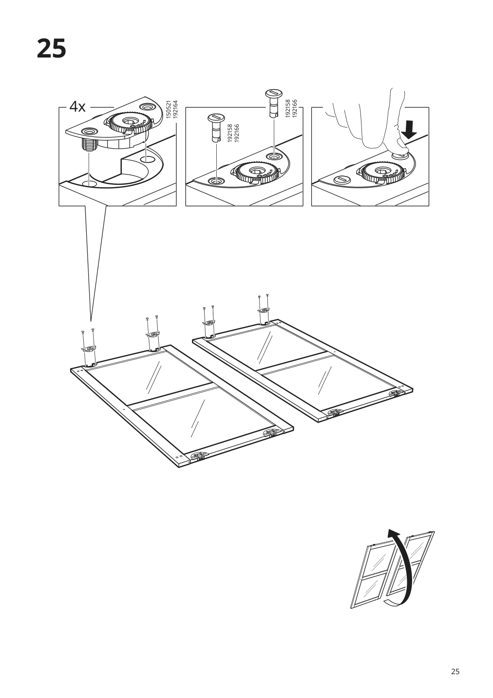 Assembly instructions for IKEA Havsta glass door cabinet gray | Page 25 - IKEA HAVSTA storage with sliding glass doors 892.752.32