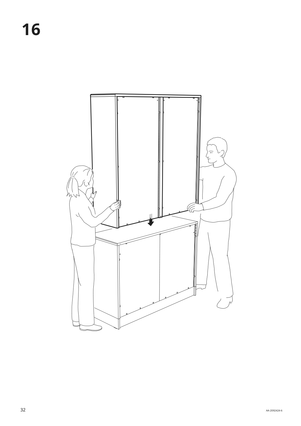 Assembly instructions for IKEA Havsta glass door cabinet gray | Page 32 - IKEA HAVSTA glass-door cabinet 004.151.94