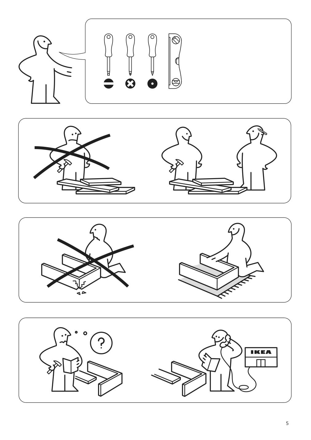 Assembly instructions for IKEA Havsta glass door cabinet gray | Page 5 - IKEA HAVSTA glass-door cabinet with base 392.751.16