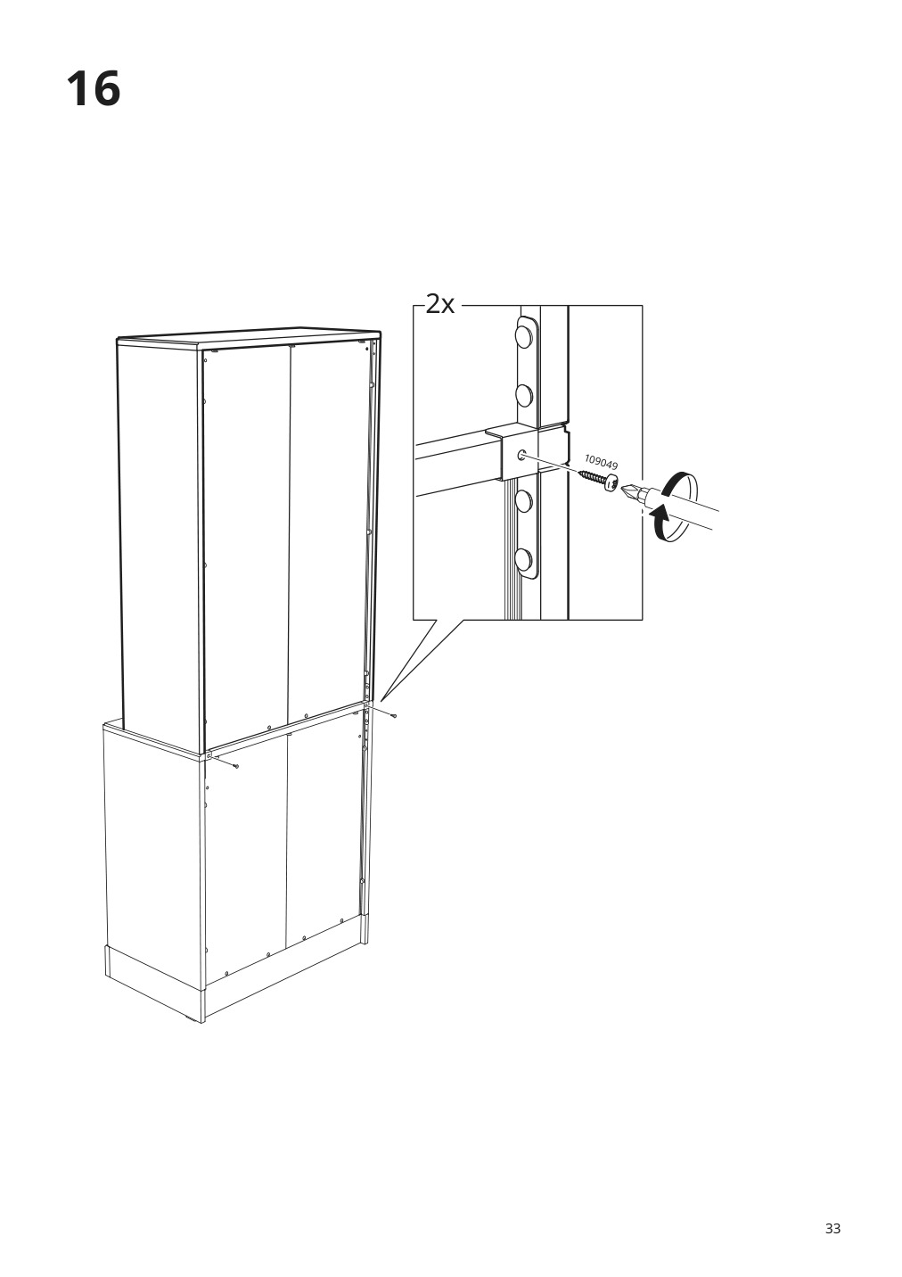 Assembly instructions for IKEA Havsta glass door cabinet white | Page 33 - IKEA HAVSTA glass-door cabinet with base 692.751.10