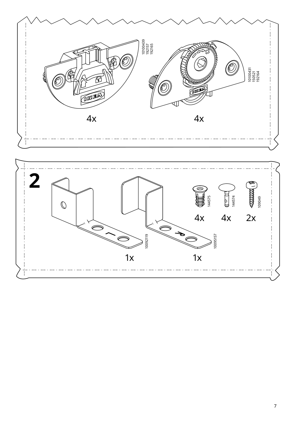 Assembly instructions for IKEA Havsta glass door cabinet white | Page 7 - IKEA HAVSTA storage with sliding glass doors 195.348.80