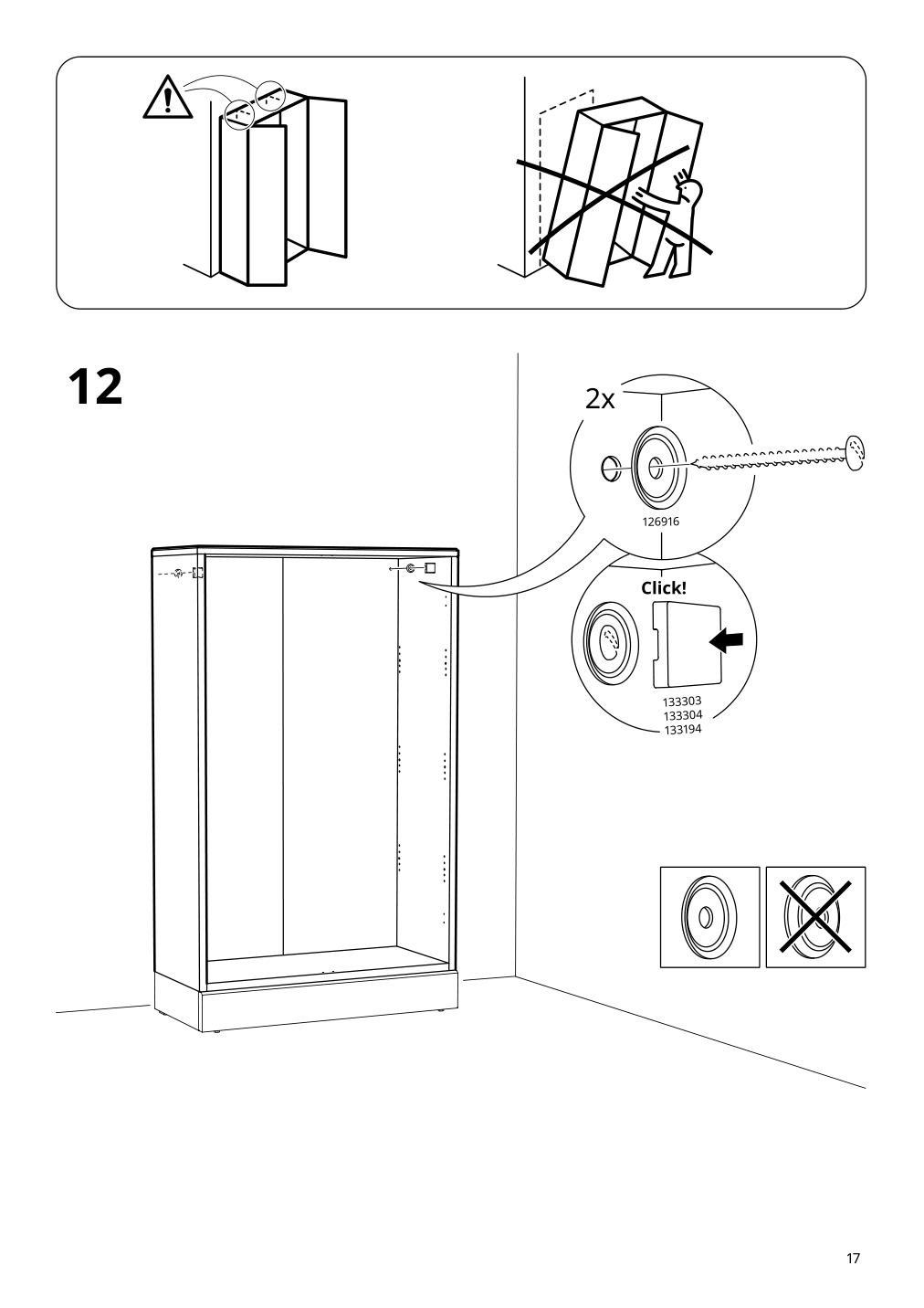 Assembly instructions for IKEA Havsta glass door cabinet white | Page 17 - IKEA HAVSTA storage combination w/glass doors 495.348.93