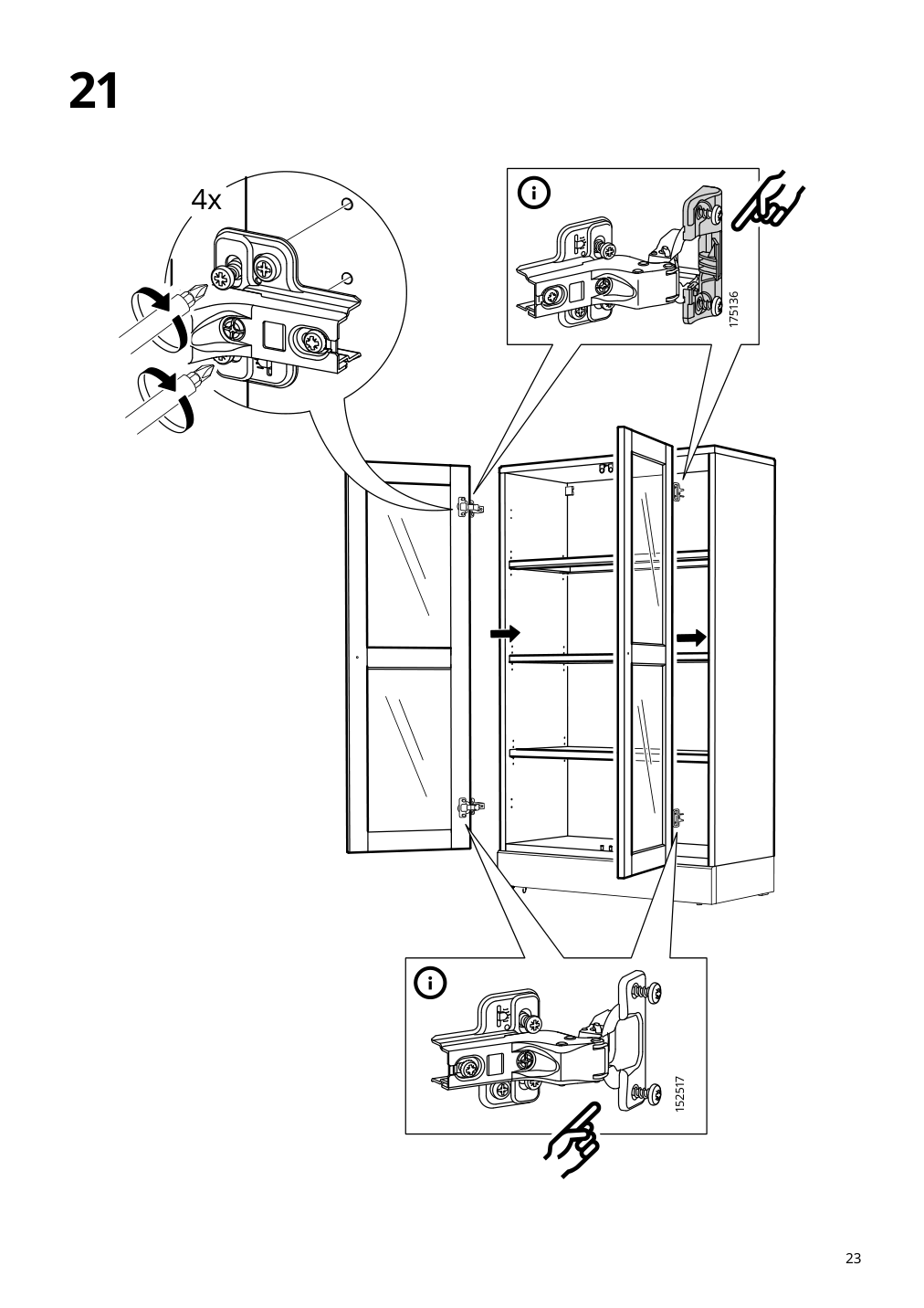 Assembly instructions for IKEA Havsta glass door cabinet white | Page 23 - IKEA HAVSTA storage combination w/glass doors 495.348.93