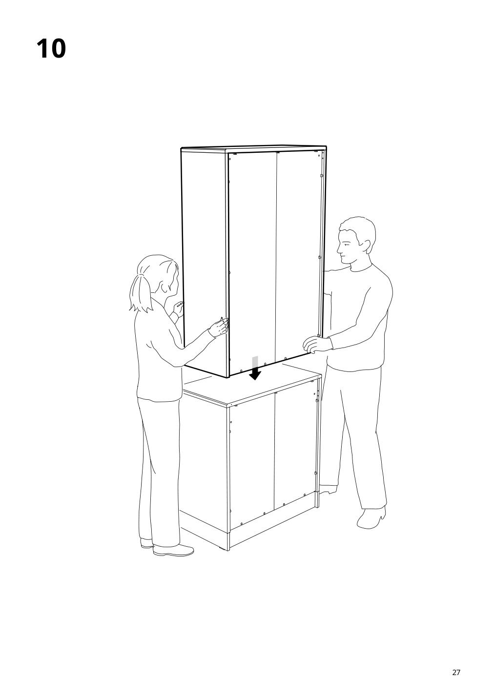 Assembly instructions for IKEA Havsta glass door cabinet white | Page 27 - IKEA HAVSTA storage combination w/glass doors 495.348.93