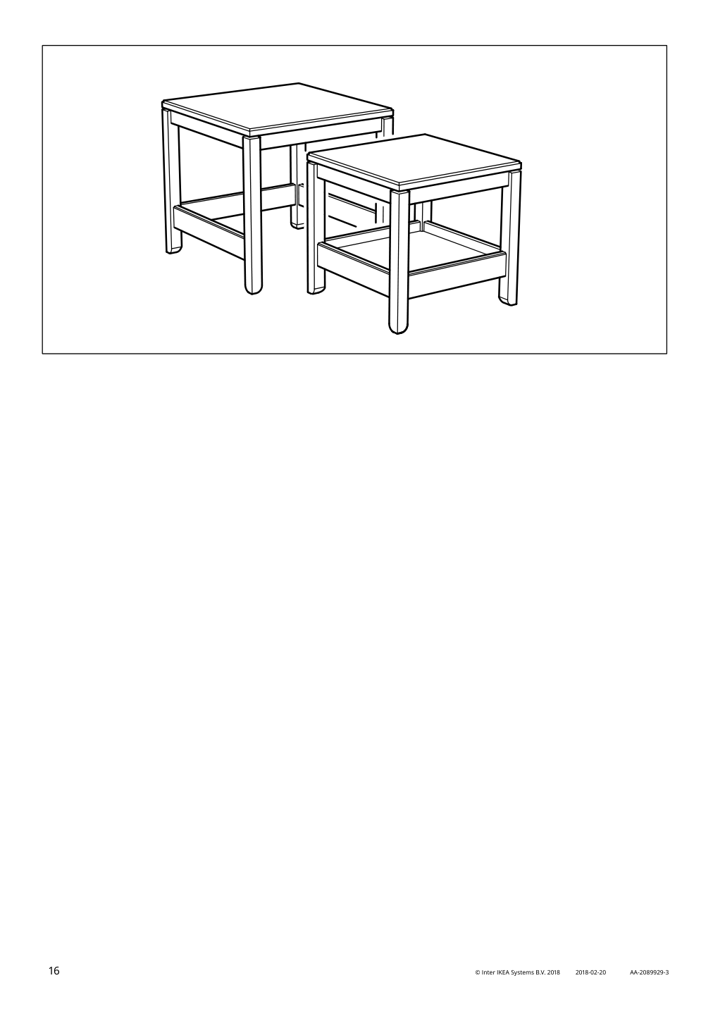 Assembly instructions for IKEA Havsta nesting tables set of 2 dark brown | Page 16 - IKEA HAVSTA nesting tables, set of 2 604.041.97