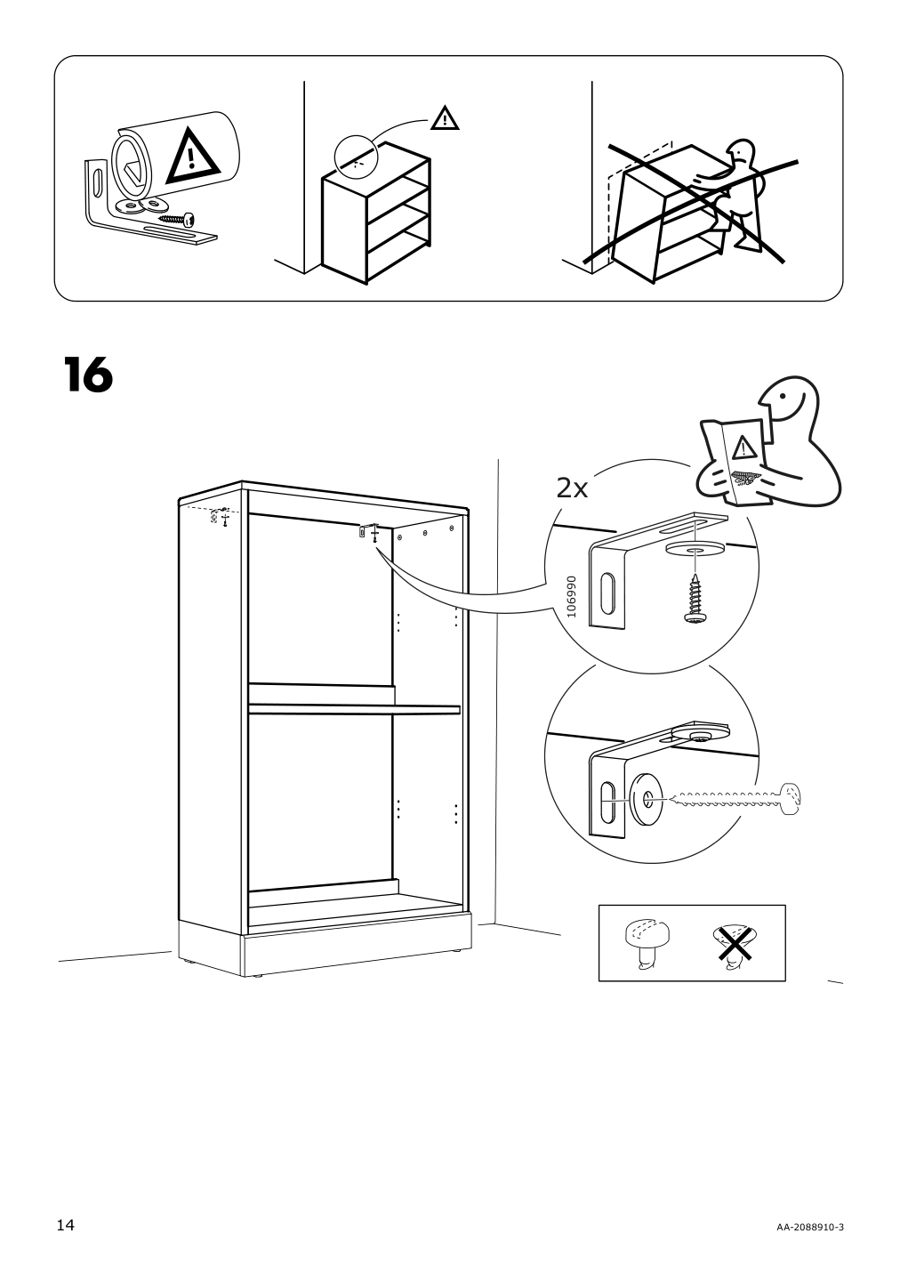 Assembly instructions for IKEA Havsta shelf unit gray | Page 14 - IKEA HAVSTA shelf unit 204.151.93