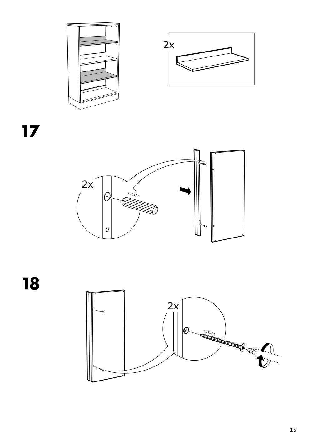 Assembly instructions for IKEA Havsta shelf unit gray | Page 15 - IKEA HAVSTA shelf unit 204.151.93