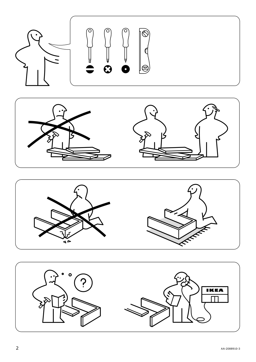 Assembly instructions for IKEA Havsta shelf unit gray | Page 2 - IKEA HAVSTA shelf unit 204.151.93