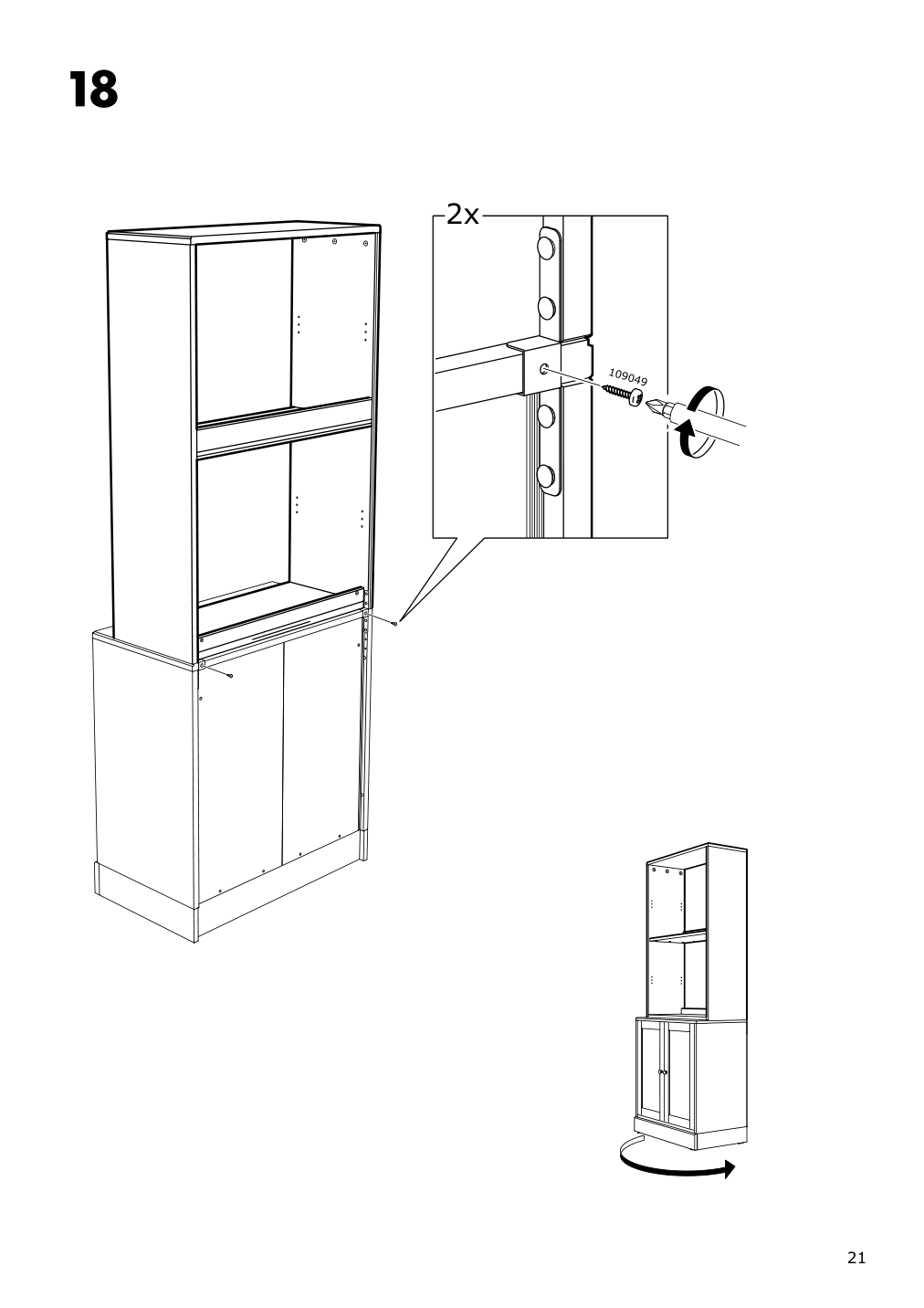 Assembly instructions for IKEA Havsta shelf unit gray | Page 21 - IKEA HAVSTA storage with sliding glass doors 192.660.66