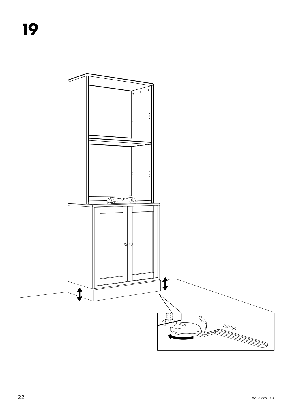 Assembly instructions for IKEA Havsta shelf unit gray | Page 22 - IKEA HAVSTA storage with sliding glass doors 192.660.66