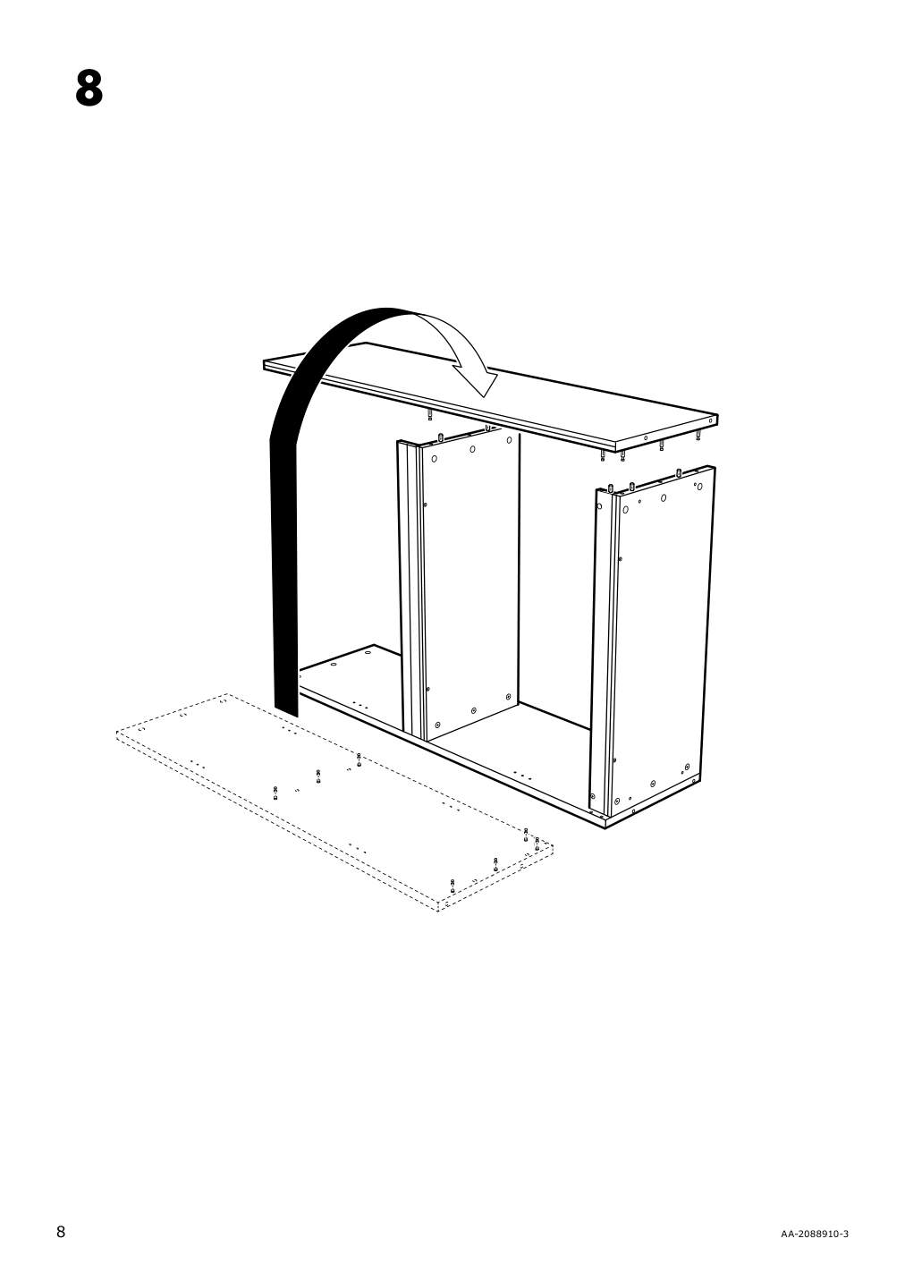 Assembly instructions for IKEA Havsta shelf unit gray | Page 8 - IKEA HAVSTA storage with sliding glass doors 192.660.66