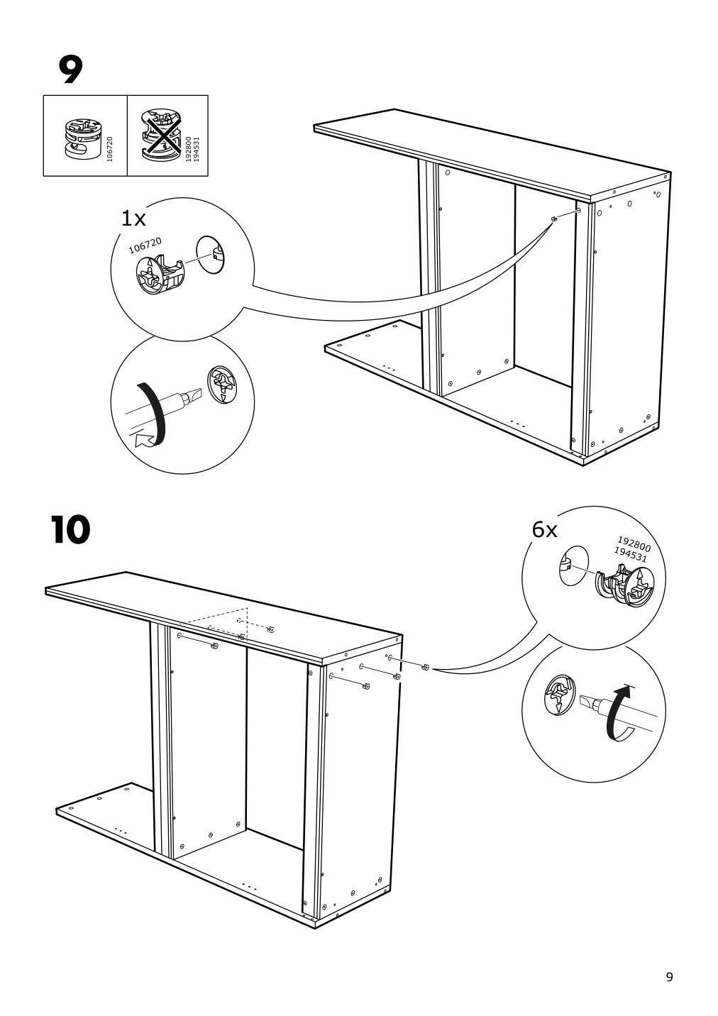 Assembly instructions for IKEA Havsta shelf unit gray | Page 9 - IKEA HAVSTA shelf unit 204.151.93