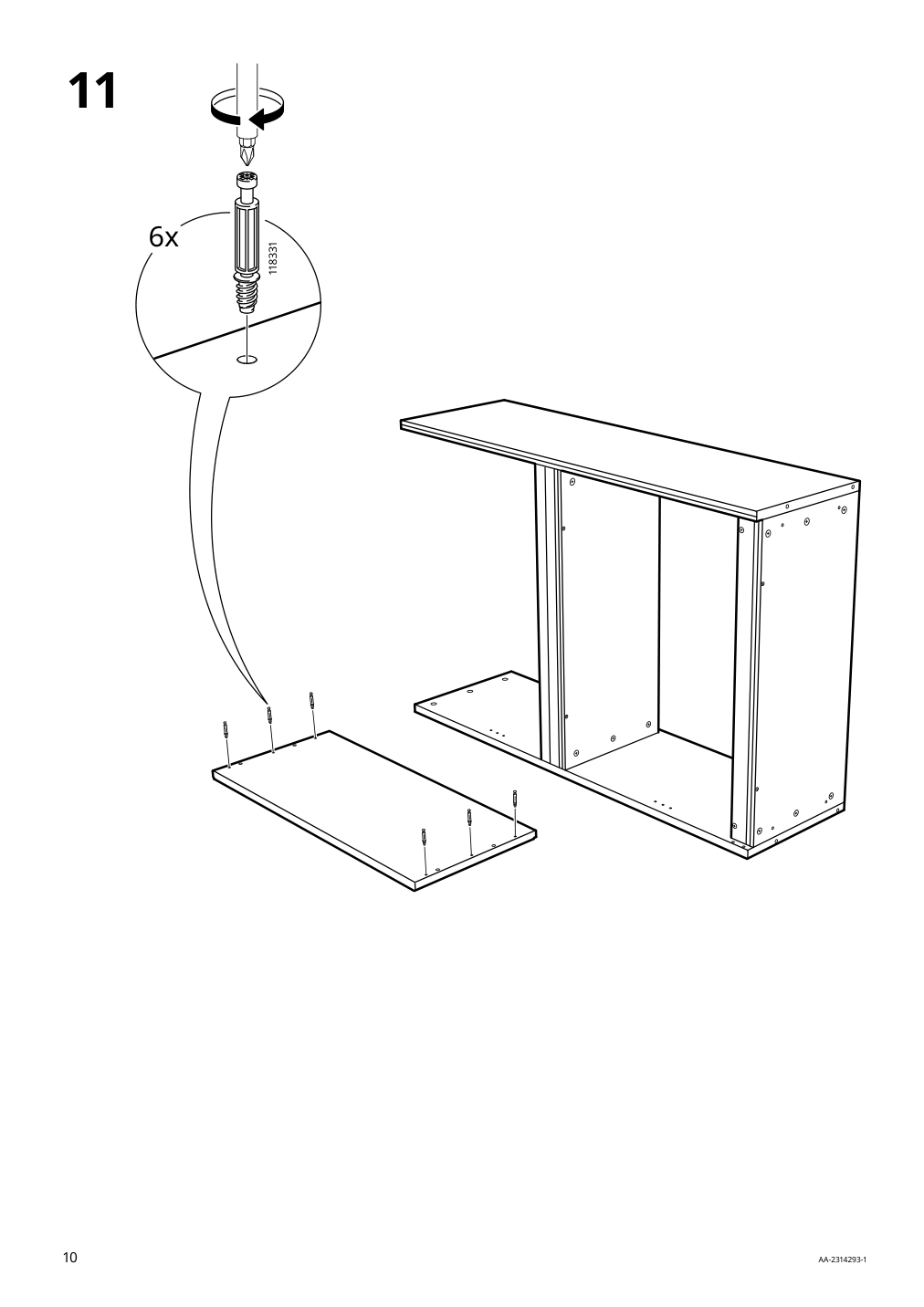 Assembly instructions for IKEA Havsta shelf unit gray | Page 10 - IKEA HAVSTA storage with sliding glass doors 192.660.66