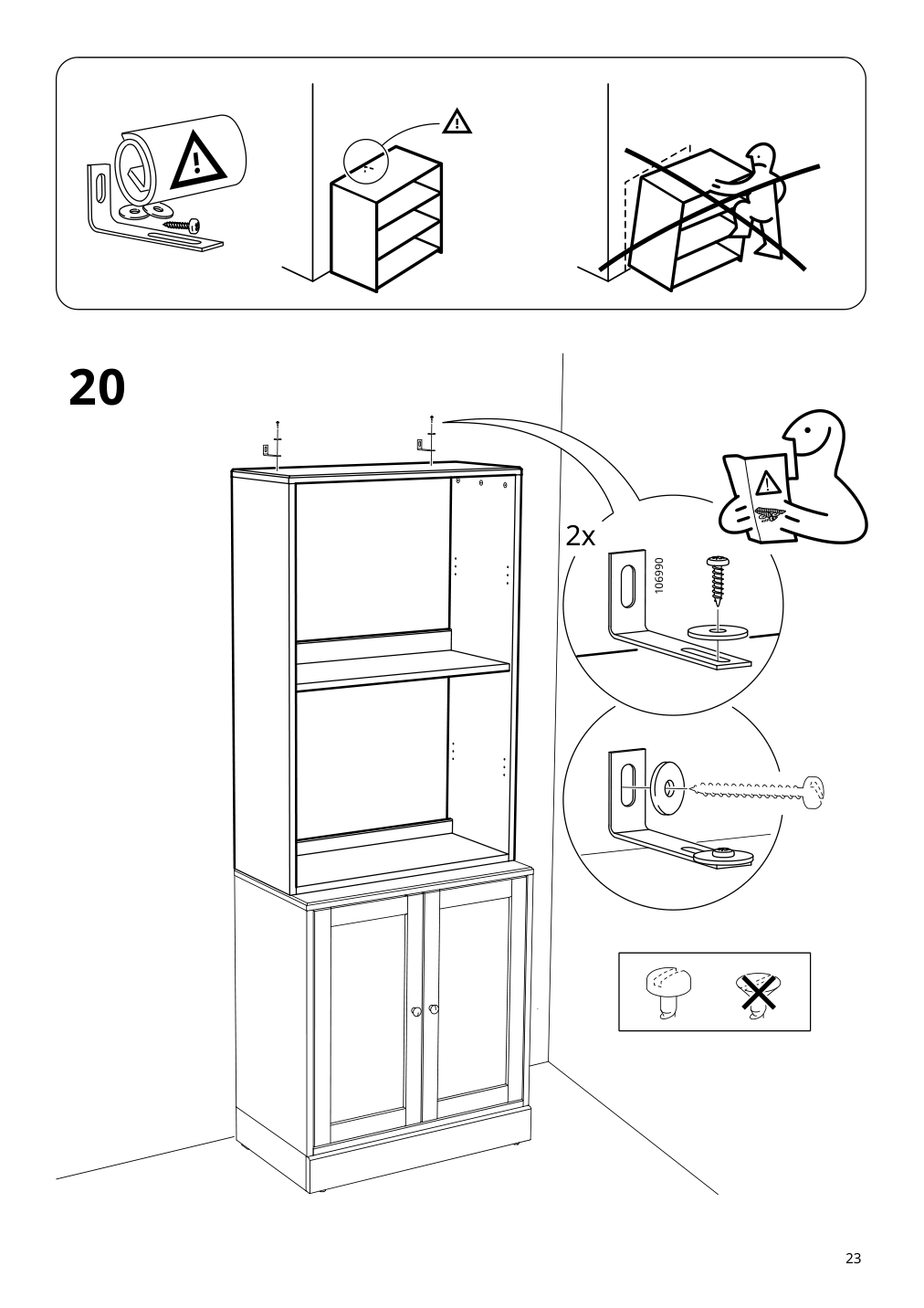 Assembly instructions for IKEA Havsta shelf unit gray | Page 23 - IKEA HAVSTA shelf unit 204.151.93