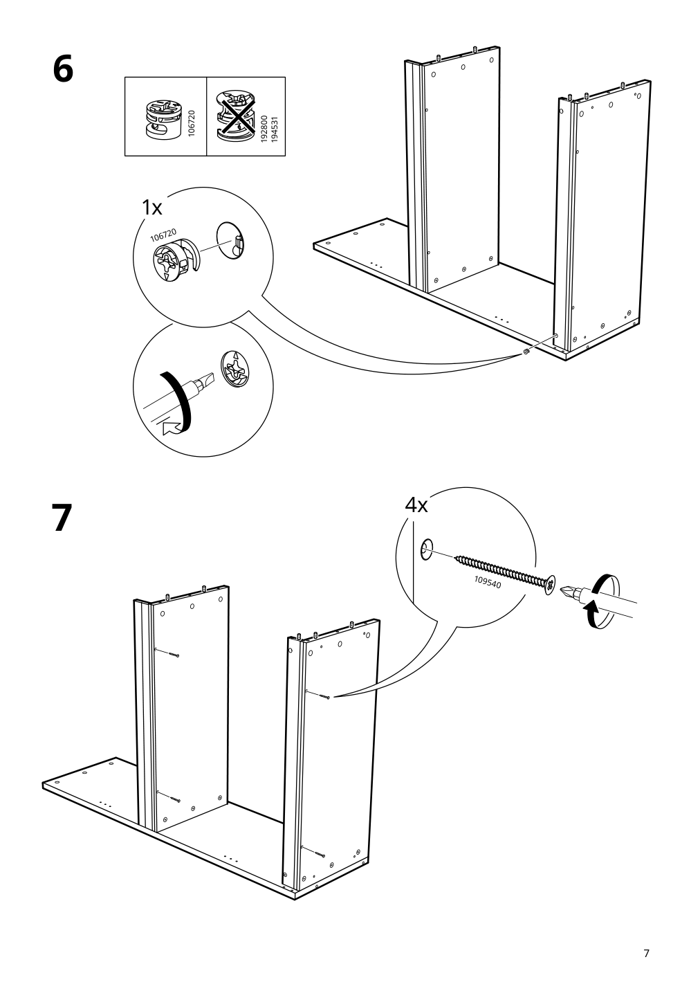 Assembly instructions for IKEA Havsta shelf unit gray | Page 7 - IKEA HAVSTA storage with sliding glass doors 192.660.66