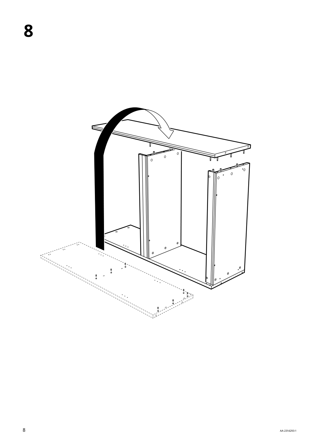 Assembly instructions for IKEA Havsta shelf unit gray | Page 8 - IKEA HAVSTA storage with sliding glass doors 192.660.66