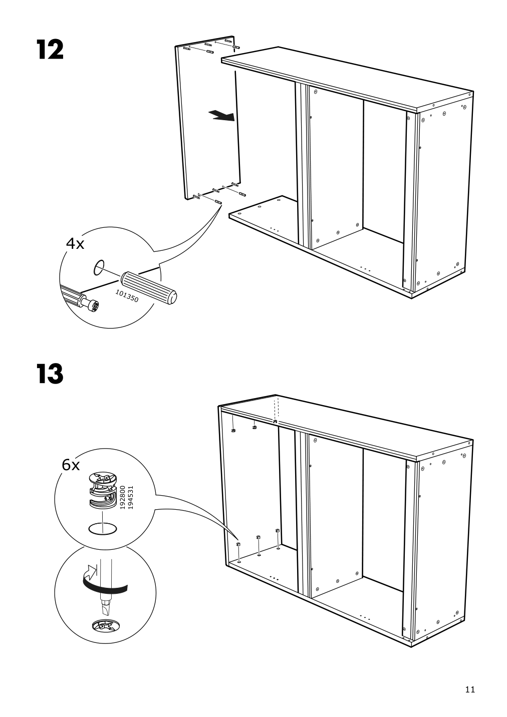 Assembly instructions for IKEA Havsta shelf unit white | Page 11 - IKEA HAVSTA storage combination 492.659.99