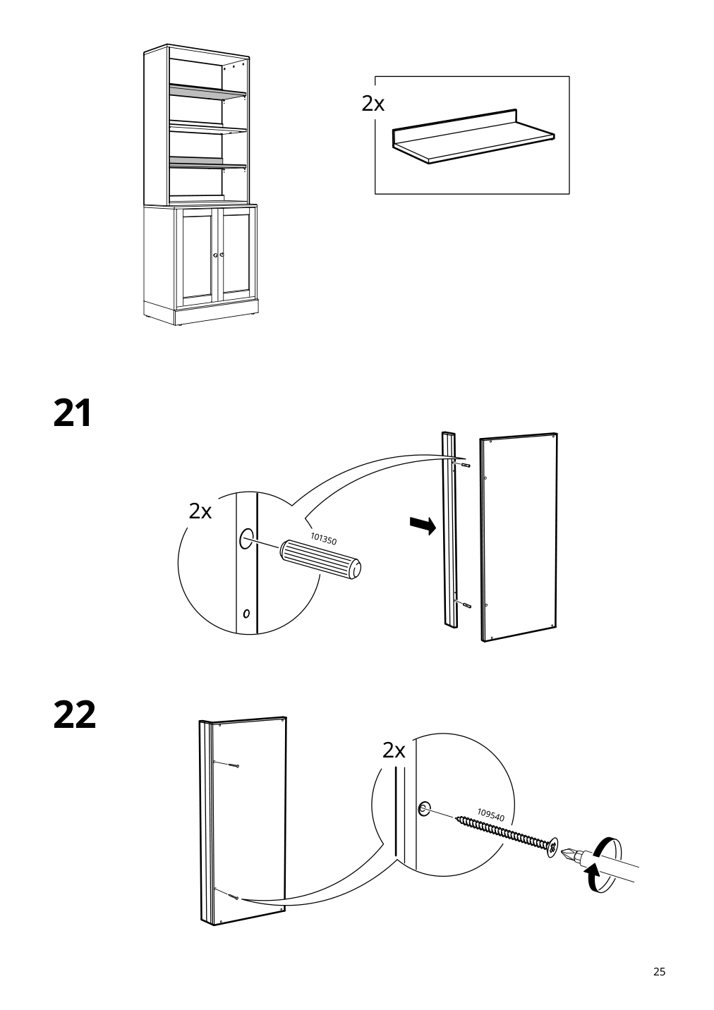 Assembly instructions for IKEA Havsta shelf unit white | Page 25 - IKEA HAVSTA shelving unit with base 892.750.91