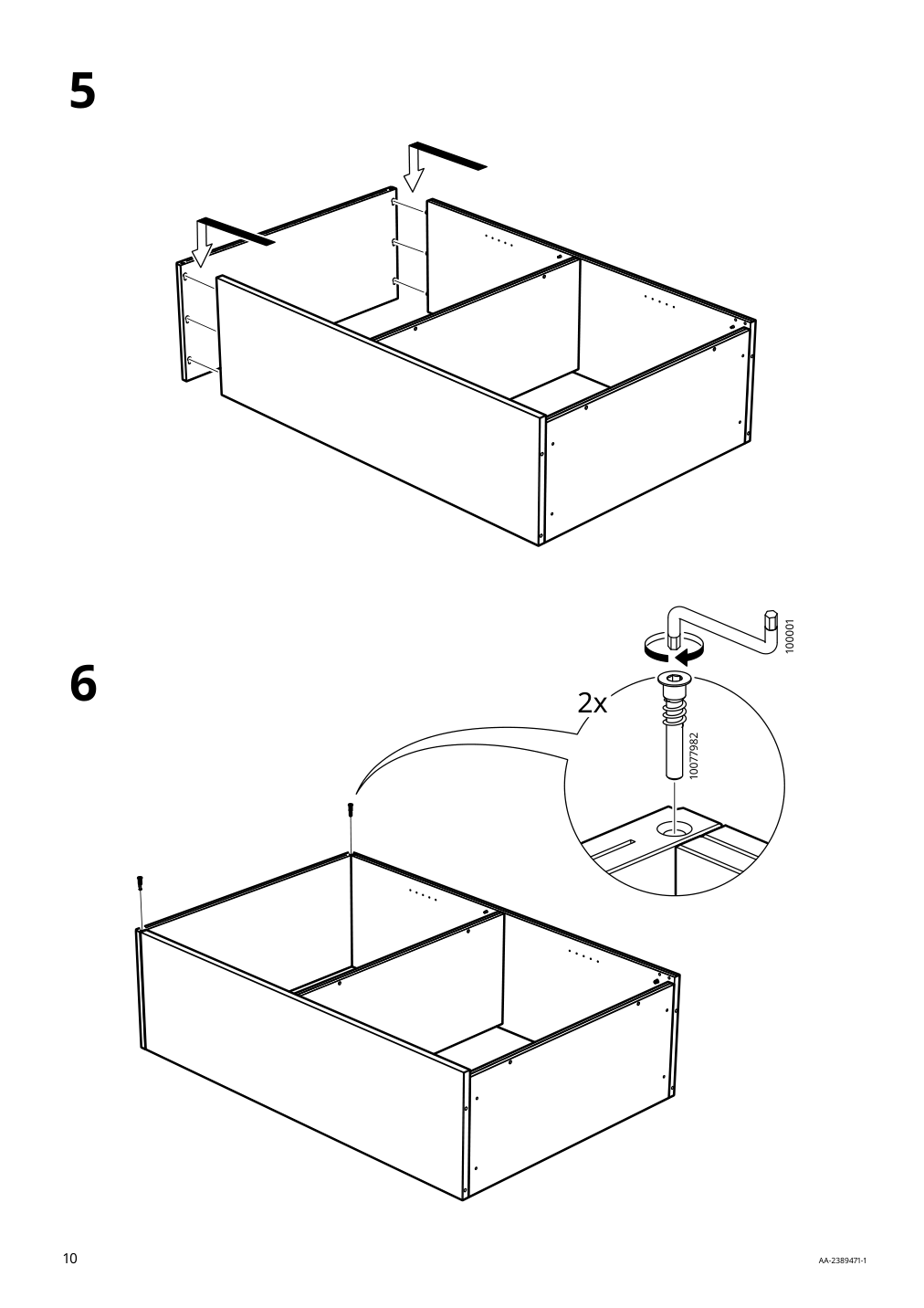 Assembly instructions for IKEA Havsta shelf unit white | Page 10 - IKEA HAVSTA storage combination 795.346.79