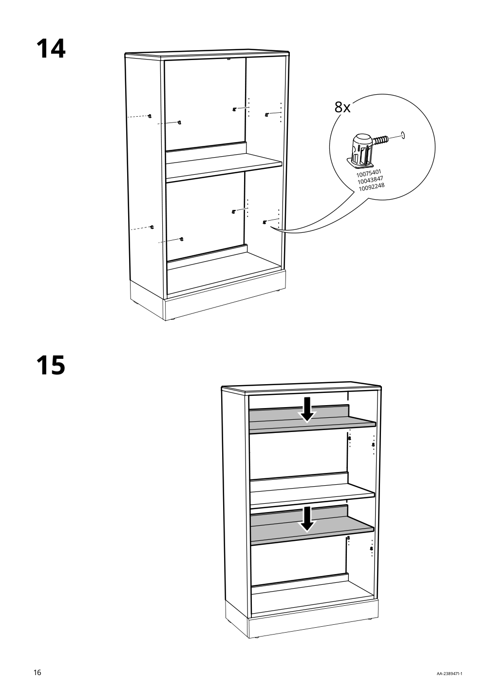 Assembly instructions for IKEA Havsta shelf unit white | Page 16 - IKEA HAVSTA storage combination 795.346.79