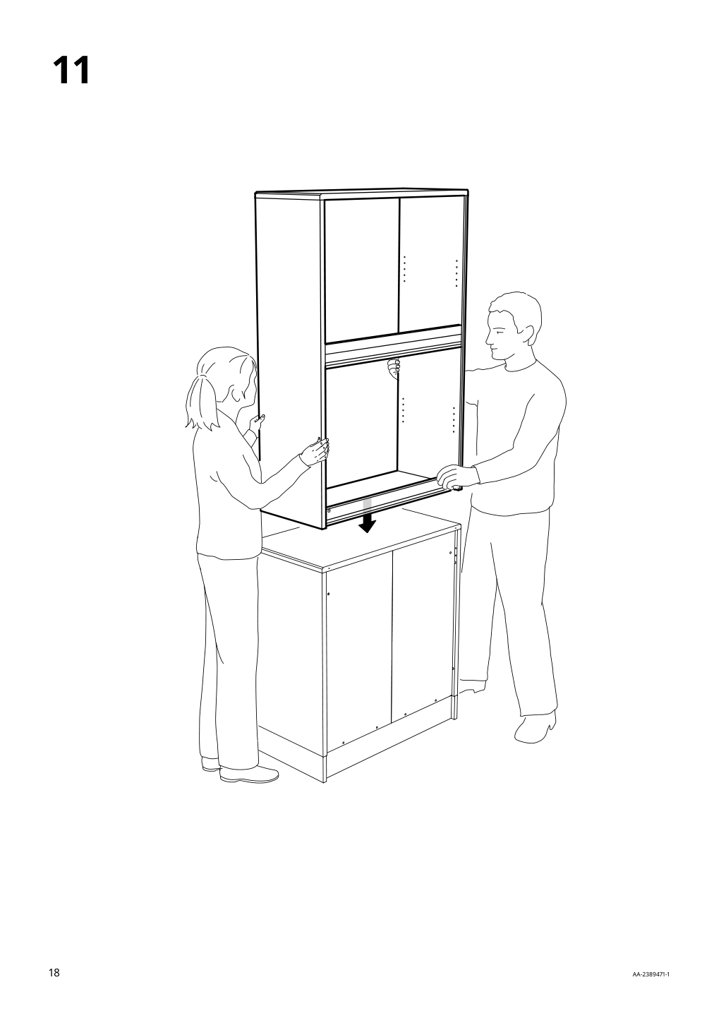 Assembly instructions for IKEA Havsta shelf unit white | Page 18 - IKEA HAVSTA storage combination 795.346.79