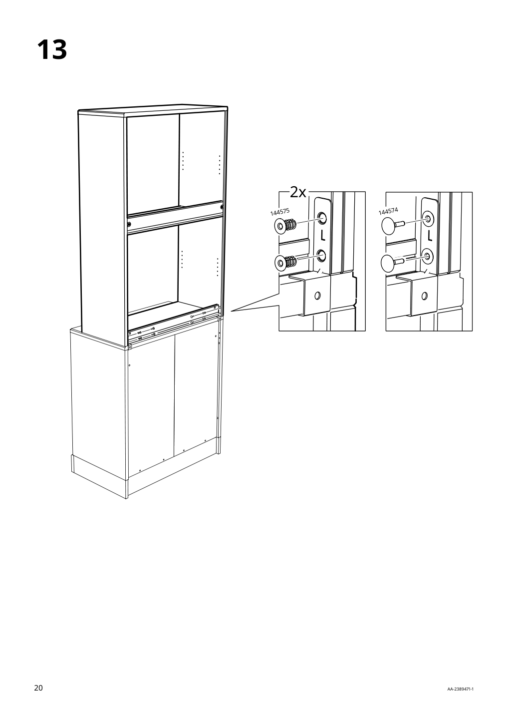 Assembly instructions for IKEA Havsta shelf unit white | Page 20 - IKEA HAVSTA storage combination 795.346.79