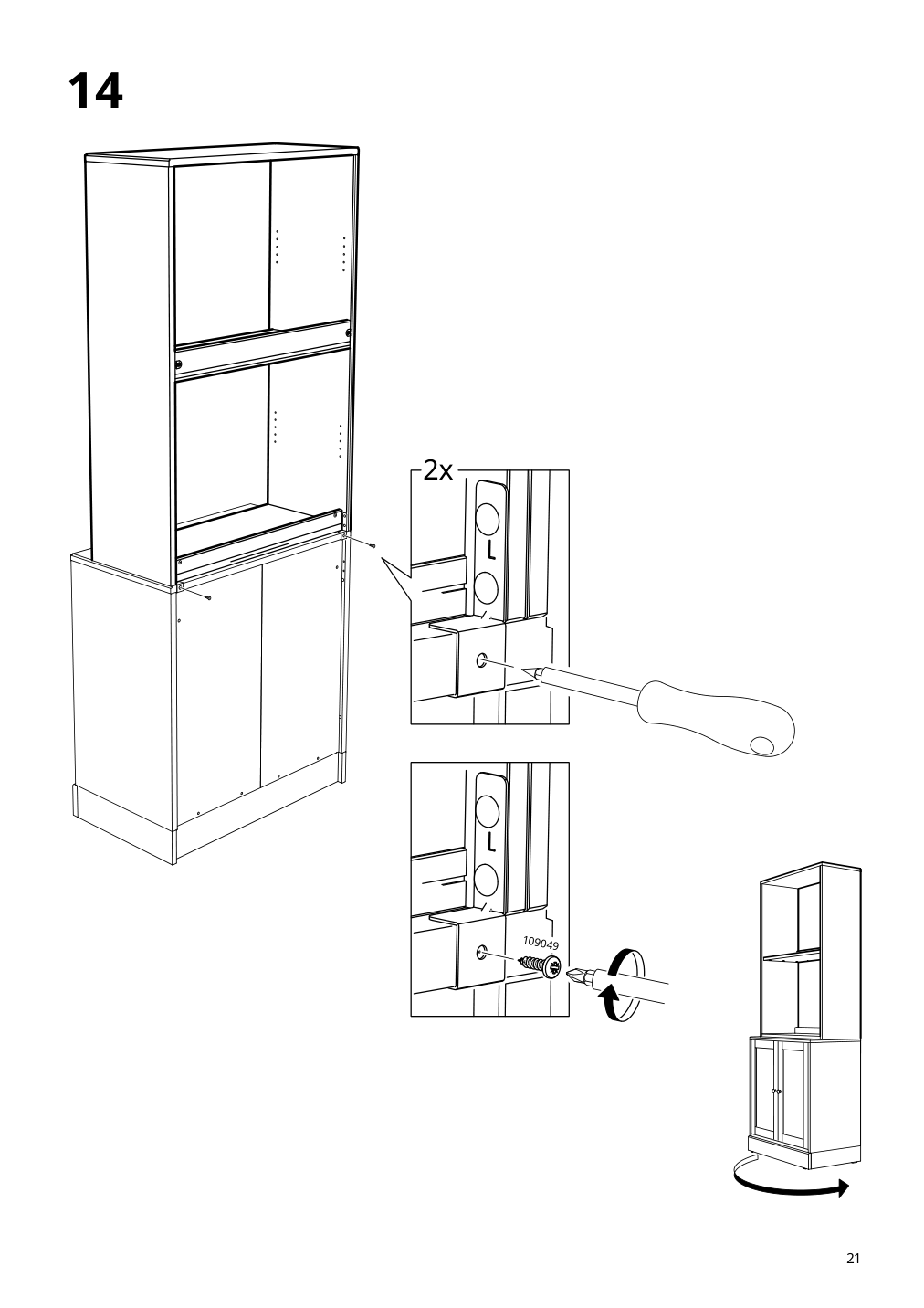 Assembly instructions for IKEA Havsta shelf unit white | Page 21 - IKEA HAVSTA storage combination 795.346.79