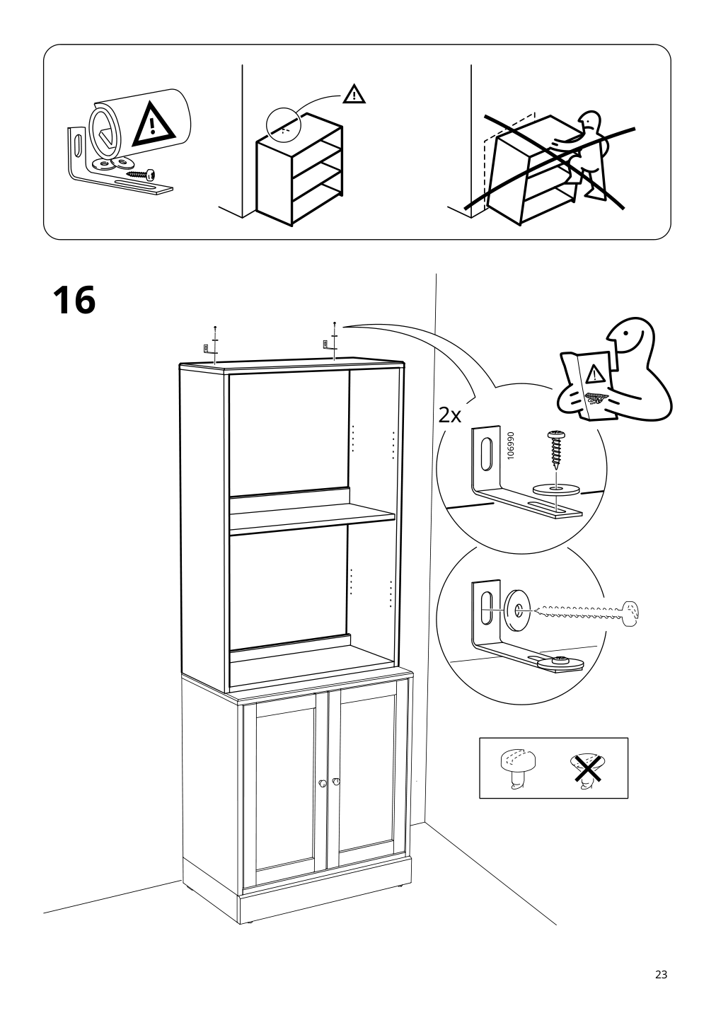 Assembly instructions for IKEA Havsta shelf unit white | Page 23 - IKEA HAVSTA storage combination 795.346.79