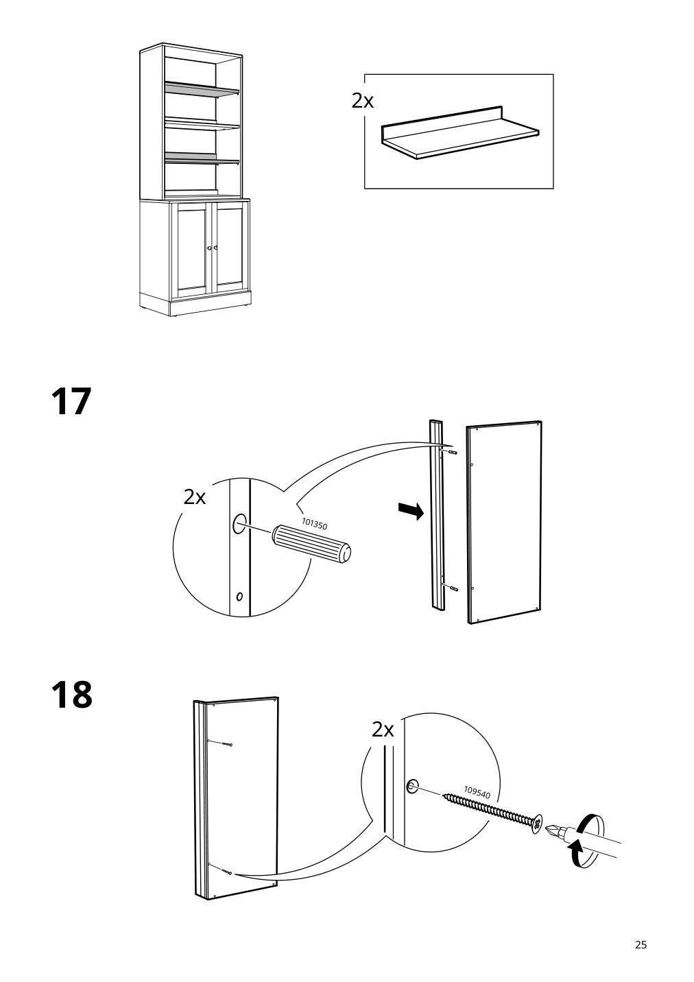 Assembly instructions for IKEA Havsta shelf unit white | Page 25 - IKEA HAVSTA storage combination 795.346.79