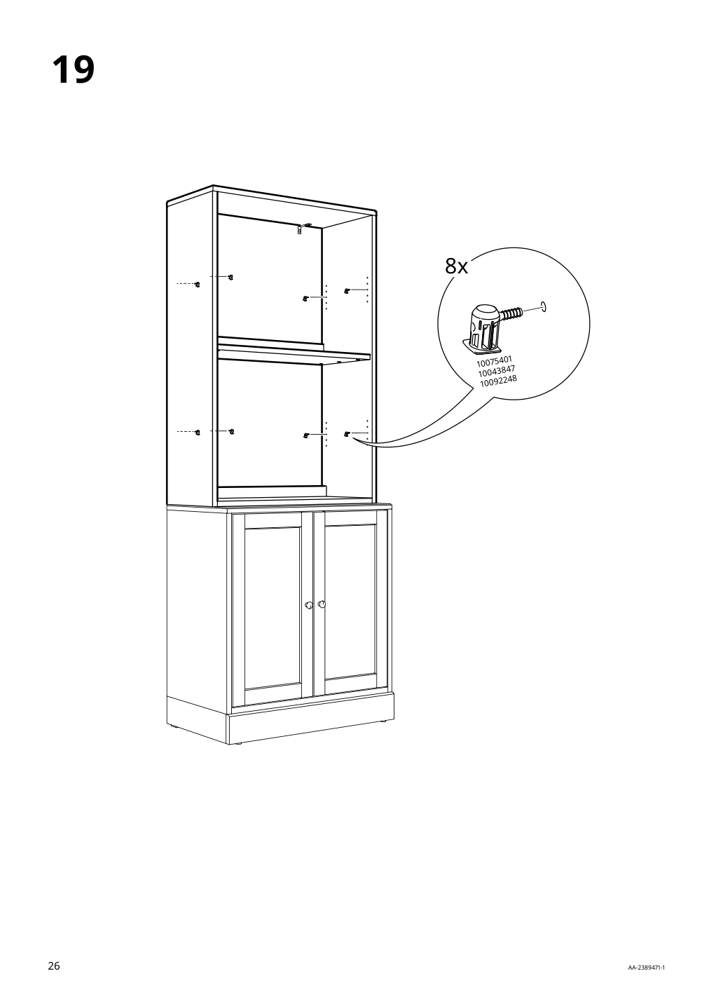 Assembly instructions for IKEA Havsta shelf unit white | Page 26 - IKEA HAVSTA storage combination 795.346.79