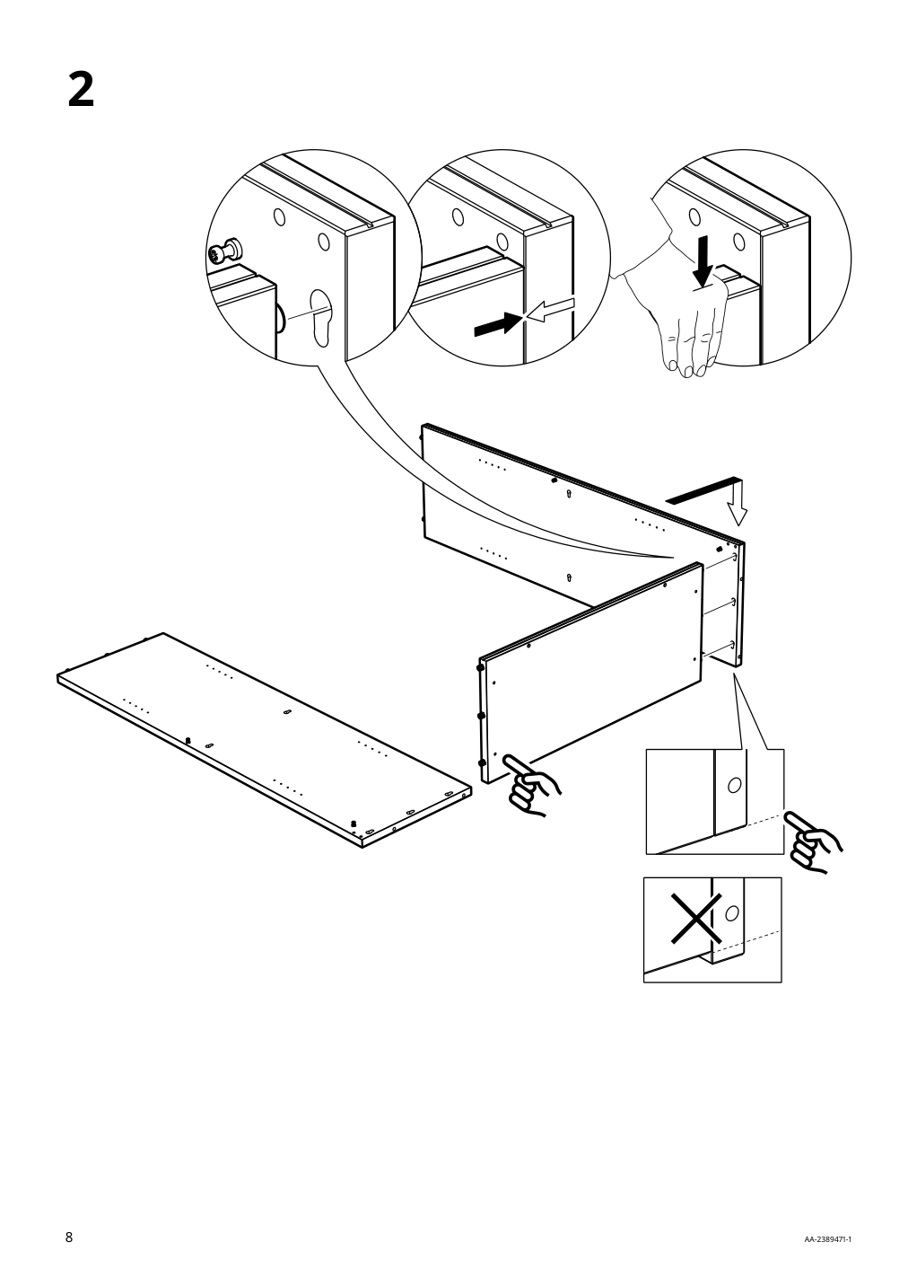 Assembly instructions for IKEA Havsta shelf unit white | Page 8 - IKEA HAVSTA storage combination 795.346.79