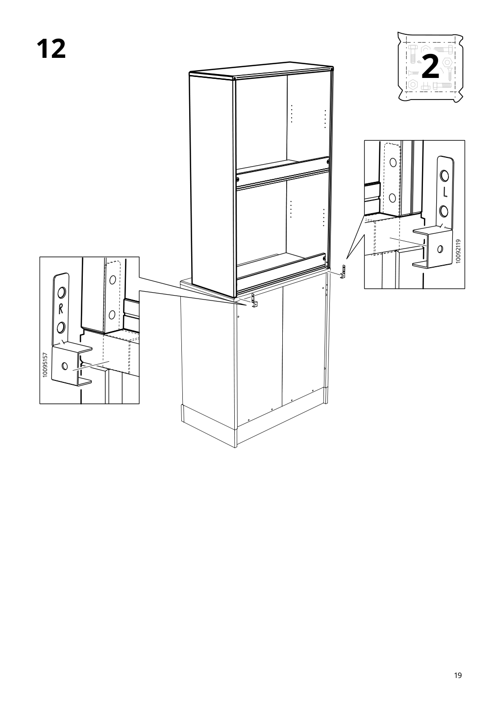 Assembly instructions for IKEA Havsta shelf unit white | Page 19 - IKEA HAVSTA storage combination w/glass doors 495.348.93