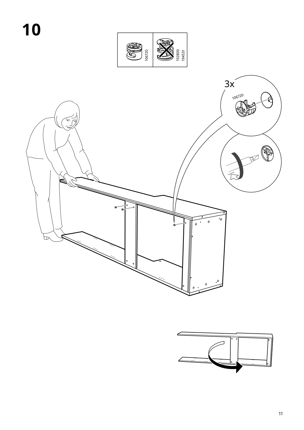 Assembly instructions for IKEA Havsta shelving unit with base gray | Page 11 - IKEA HAVSTA TV storage combination 093.861.87