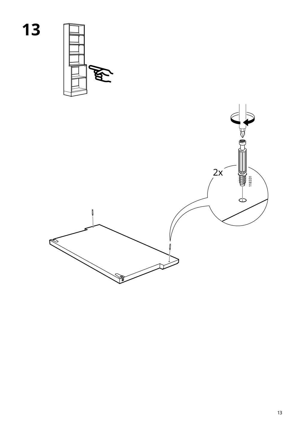 Assembly instructions for IKEA Havsta shelving unit with base gray | Page 13 - IKEA HAVSTA storage combination 992.751.37