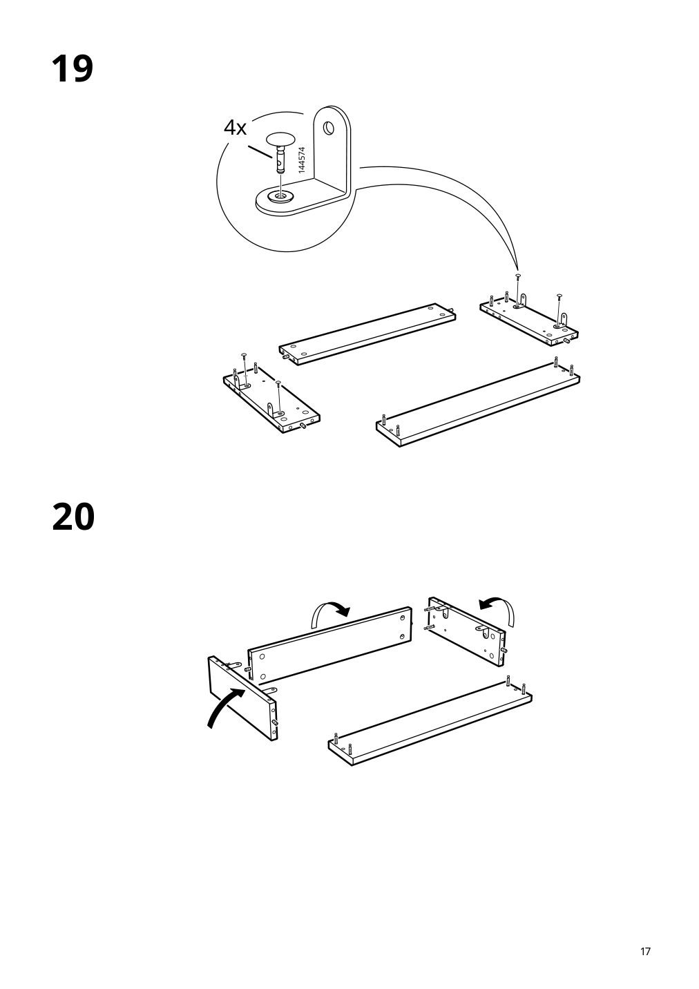 Assembly instructions for IKEA Havsta shelving unit with base gray | Page 17 - IKEA HAVSTA shelving unit with base 404.151.92