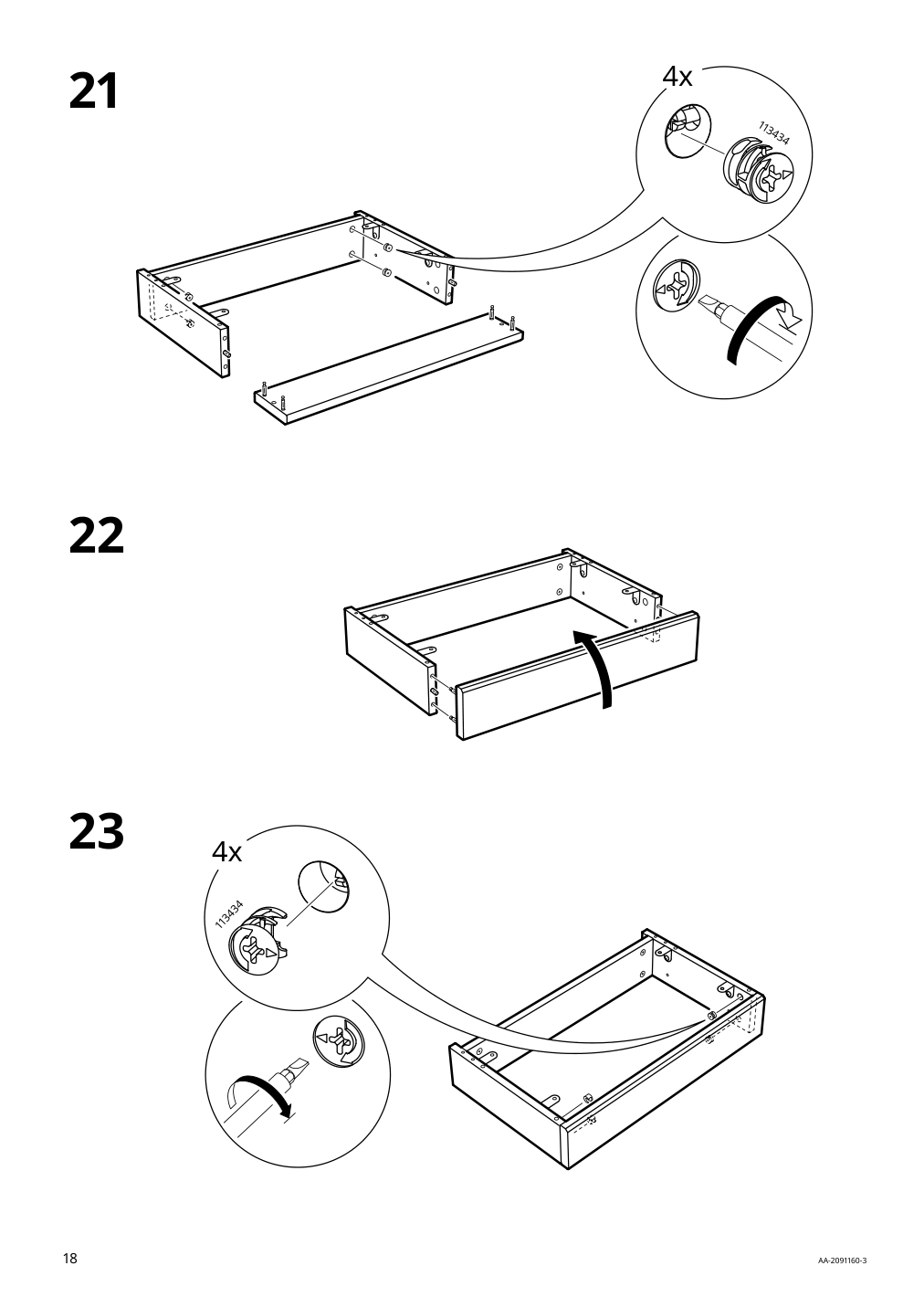 Assembly instructions for IKEA Havsta shelving unit with base gray | Page 18 - IKEA HAVSTA storage combination w/glass doors 492.659.23