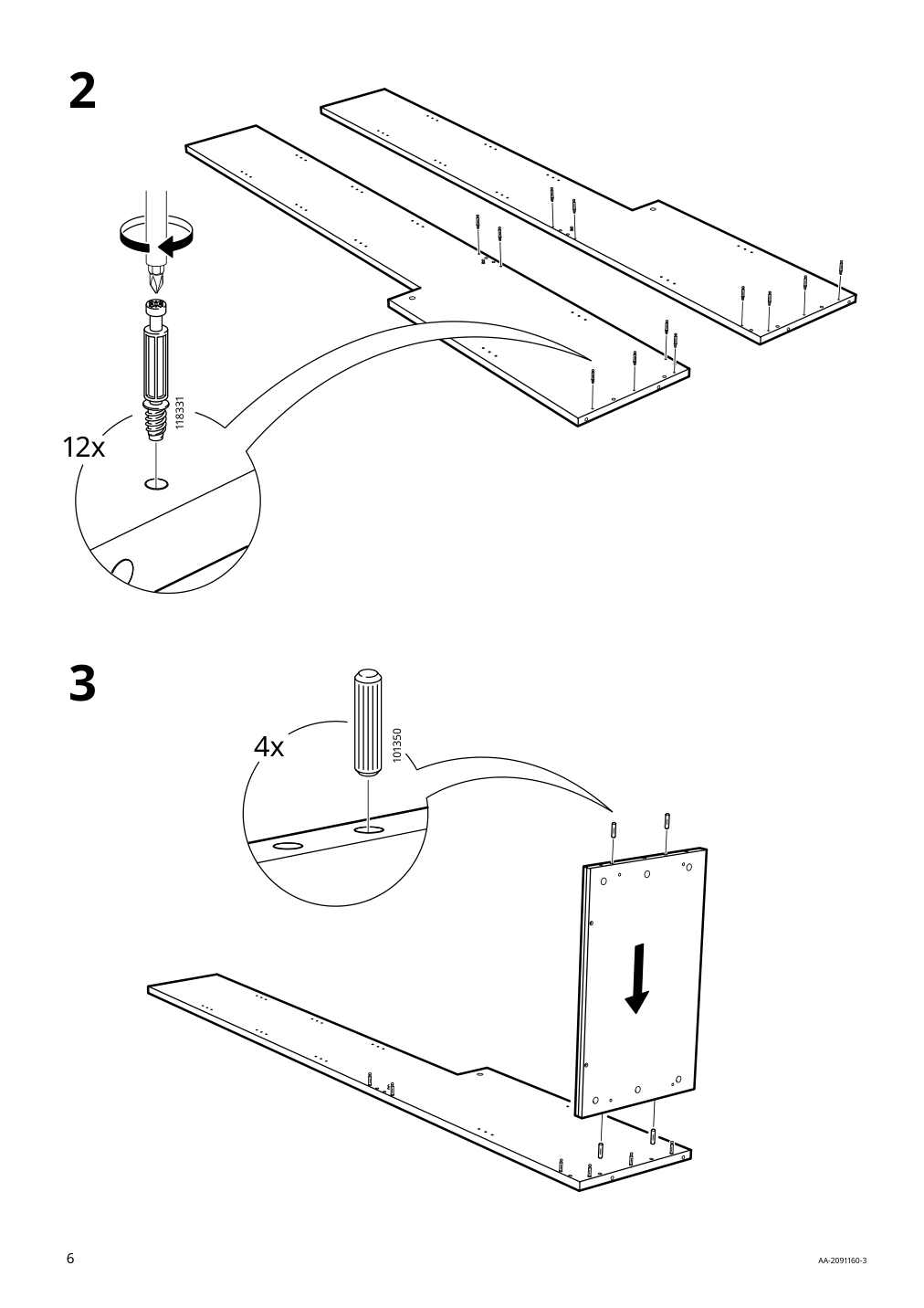 Assembly instructions for IKEA Havsta shelving unit with base gray | Page 6 - IKEA HAVSTA storage combination 992.751.37