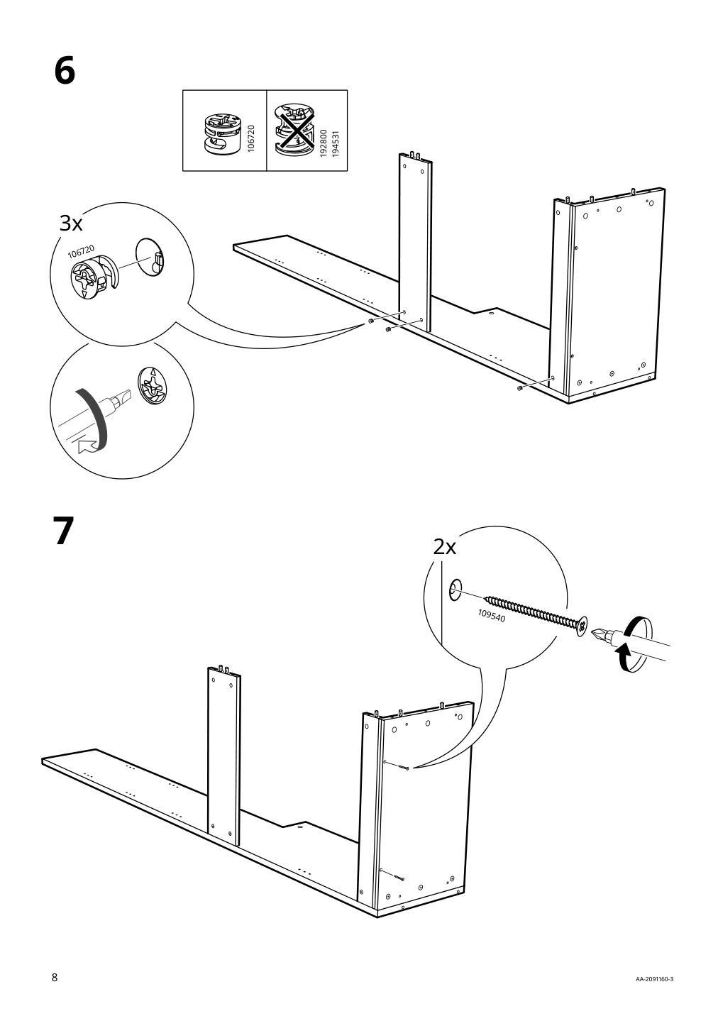 Assembly instructions for IKEA Havsta shelving unit with base gray | Page 8 - IKEA HAVSTA storage combination 992.751.37